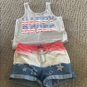 Justice girls Fourth of July set